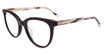 Yalea Eyeglasses VYA133 Shiny Dark Plum 09HB
