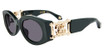 Roberto Cavalli Eyeglasses SRC064 Shiny Full Green 0D80
