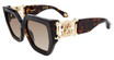 Roberto Cavalli Eyeglasses SRC089 Shiny Brown/Yellow Havana 0743
