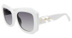 Just Cavalli Eyeglasses SJC085V Shiny White Snow 0847