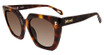Just Cavalli Eyeglasses SJC088 Shiny Dark Havana 0752