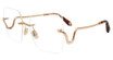 Roberto Cavalli Eyeglasses VRC077 Shiny Copper Gold 08FC