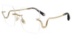 Roberto Cavalli Eyeglasses VRC077 Shiny Total Rose Gold 0300