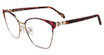 Just Cavalli Eyeglasses VJC072 Shiny Light Gold w/Colored Parts 0492