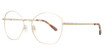 Easyclip Eyeglasses EC650 Satin Gold & White/10 Easyclip Eyeglasses EC650 Satin Gold & White/10