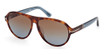 Tom Ford Eyeglasses FT1080 blonde havana / gradient brown/53F