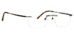 Totally Rimless Eyeglasses Infinity 05 374 HUNTER GREEN/HGR