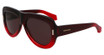 Ferragamo Eyeglasses SF2029SE GRADIENT TRANSPARENT DARK RED/615