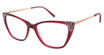 PHOEBE Eyeglasses P366 Burgundy/BUR