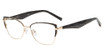 Jones New York Eyeglasses VJON506 Gold/Black E672