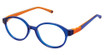 Life Italia Eyeglasses NI-155 COBALT ORANGE/1