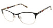 Lulu Guinness Eyeglasses L955 Black / Gold/BLK