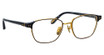 Linda Farrow Eyeglasses LFL1487 ALVAR BLACK/ BLACK/ YELLOW GOLD/001