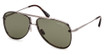 Tom Ford Eyeglasses FT1071 shiny light ruthenium / green/14N