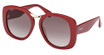MaxMara Eyeglasses MM0092 shiny bordeaux / gradient smoke/69B