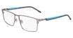 Flexon Eyeglasses FLEXON E1153 SATIN GUN/ CERULEAN/071