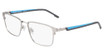 Flexon Eyeglasses FLEXON E1154 SATIN SILVER/ CERULEAN/048