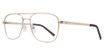 Affordable Designs Eyeglasses Fischer Gold