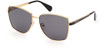 Max&Co. Eyeglasses MO0104 shiny deep gold / smoke/30A