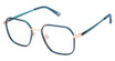 Kliik:denmark Eyeglasses K-778 NAVY AQUA/M201