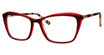 Liz Claiborne Eyeglasses L 683 RED CRYST/0IMM