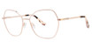 H Halston Eyeglasses H Halston 2024 Rose Gold/012