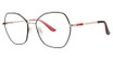 H Halston Eyeglasses H Halston 2024 Black/Gold/021