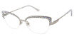 Jimmy Crystal New York Eyeglasses Tortosa Silver/SILVER