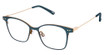 Kliik:denmark Eyeglasses K-781 TEAL COPPER/M104