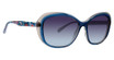 Vera Bradley Eyeglasses Saline BUBBLY FLOWERS BLUE/BFB