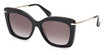 MaxMara Eyeglasses MM0101 shiny black / gradient smoke/01B