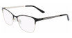 Marchon NYC Eyeglasses M-4009 MATTE BLACK/GOLD/009