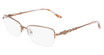 Marchon NYC Eyeglasses TRES JOLIE 207 LIGHT BROWN/200