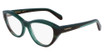 Ferragamo Eyeglasses SF3011 OPALINE GREEN/STRIPED GREEN/336