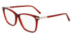 Ferragamo Eyeglasses SF3013 TRANSPARENT RED/616