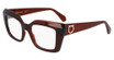 Ferragamo Eyeglasses SF3008 TRANSPARENT BROWN/232
