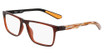 Dragon Eyeglasses DR2053ATH BROWN CRYSTAL/ APRICOT RESIN/208