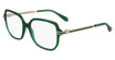 Ferragamo Eyeglasses SF3012 TRANSPARENT GREEN/317