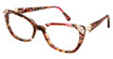 Diva Eyeglasses 5594 RED- BROWN MARBLED-GOLD/102