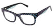 gx by GWEN STEFANI Eyeglasses GX116 teal leopard/TEA