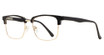Affordable Designs Eyeglasses JD Black Gold