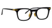 Linda Farrow Eyeglasses LF90LB HAWKIN BLACK/ YELLOW GOLD/ OPTICAL/001