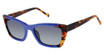 Nicole Miller Eyeglasses SOLANA BLUE/TORTOISE/C02