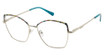 Nicole Miller Eyeglasses CATALANS PALM PRINT/GOLD/C01
