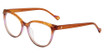 Yalea Eyeglasses VYA170 Orange Gradient Violet 07NH