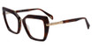 Police Eyeglasses VPLP54M Shiny Dark Havana 0752