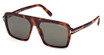 Tom Ford Eyeglasses FT1176 blonde havana / green/53N