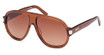 MCM Worldwide Eyeglasses MW0009 shiny light brown / gradient brown/45F