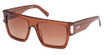 MCM Worldwide Eyeglasses MW0011 shiny light brown / gradient brown/45F