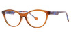 Fashiontabulous Eyeglasses 10x274 Brown crystal/Blue marble